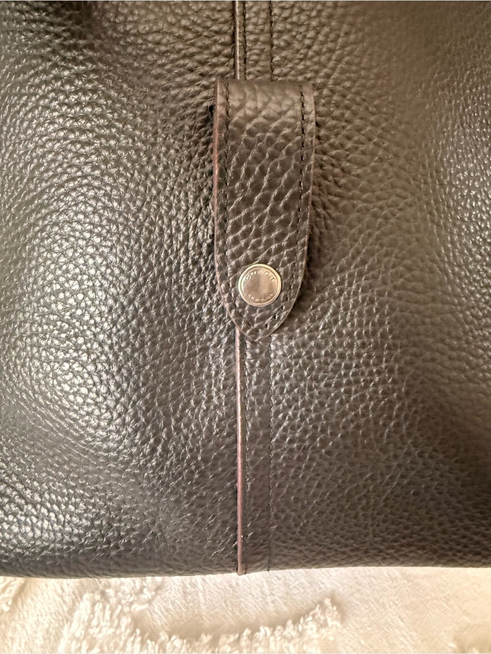 ✨Coach✨ Dark Brown Pebbled Leather Duffel - Picture 7 of 14